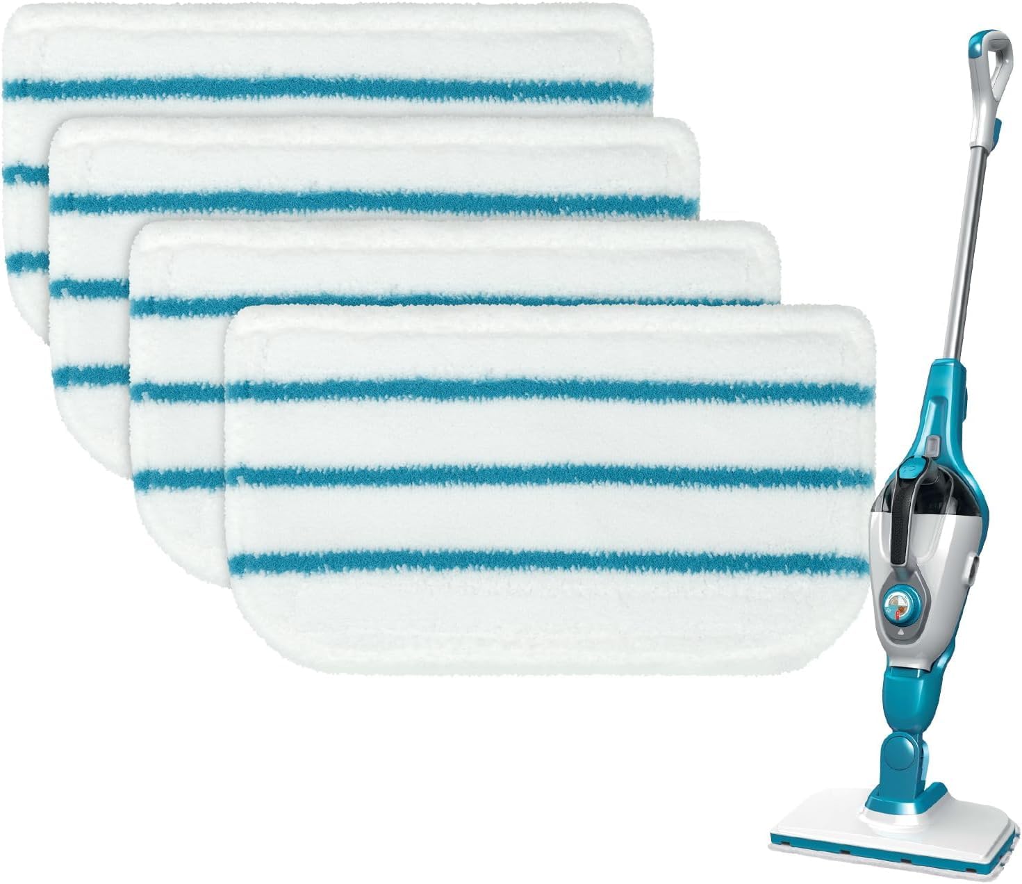 UTIZ 4 Pack Microfibre Cleaner Pads FSM Type Washable For Black & Decker FSM13E1 Steam Mops