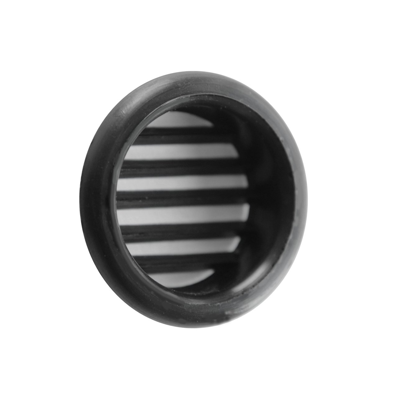 La Ventilazione T3N Round Plastic Recessed Grid Black for Holes Diameter 32 mm