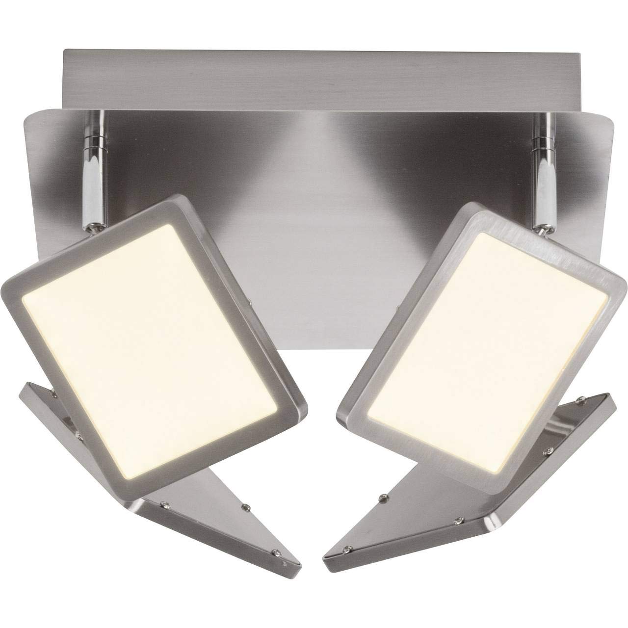 Brilliant Uranus LED Spotlight 4 Bulb Ceiling Spotlight dimmable Thanks to EasyDim Technology, swivelling Iron/White, 2000 lumens, Integrated LED