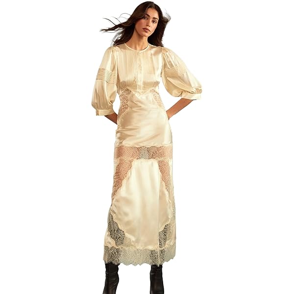 Cynthia Rowley Garden of Eden Dress (US, Alpha, Large, Regular, Regular,  GRNFL) Green at Amazon Women's Clothing store