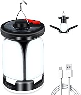 SHEDALED Camping Lantern LED 60-LED USB Solar Rechargeable 6 Modes view 1