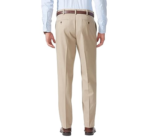 Dockers Men's Relaxed Fit Comfort Pants, British Khaki, 36W x 30L