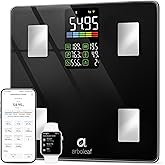 Arboleaf Smart Scale with BMI, Body Fat, Muscle Mass, 14 Composition Metrics, Large LED Display, Digital Bathroom Scale for Weight, Accurate Weighing Machine, App Sync, 500lbs, 11.8"