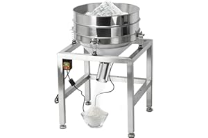 Automatic Powder Sifter Machine,110V Electric Powered Flour Sifter with 19.6" 40Mesh&100Mesh Sieve Screen for Baking Powder G