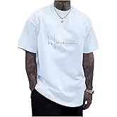 SOLY HUX Men's T Shirts Crew Neck Short Sleeve Top Letter Graphic Classic Tees Summer Clothes