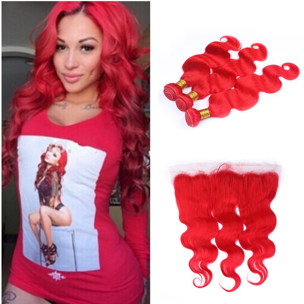 Amazon Com Vaovos Hair Red Brazilian Virgin Human Hair Bundles