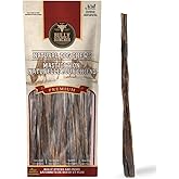 Bully Bunches All Natural 12 Inch Beef Jerky Sticks – Soft and Crunchy Gullet Chews - Odour Free, Rawhide Free, Chemical Free