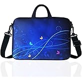 11.6-Inch to 12.5-Inch Neoprene Laptop Shoulder Messenger Bag Case Sleeve for 11 11.6 12 12.2 12.5" Inch Chromebook/Tablet/Notebook/Macbook Pro/Air (Blue)