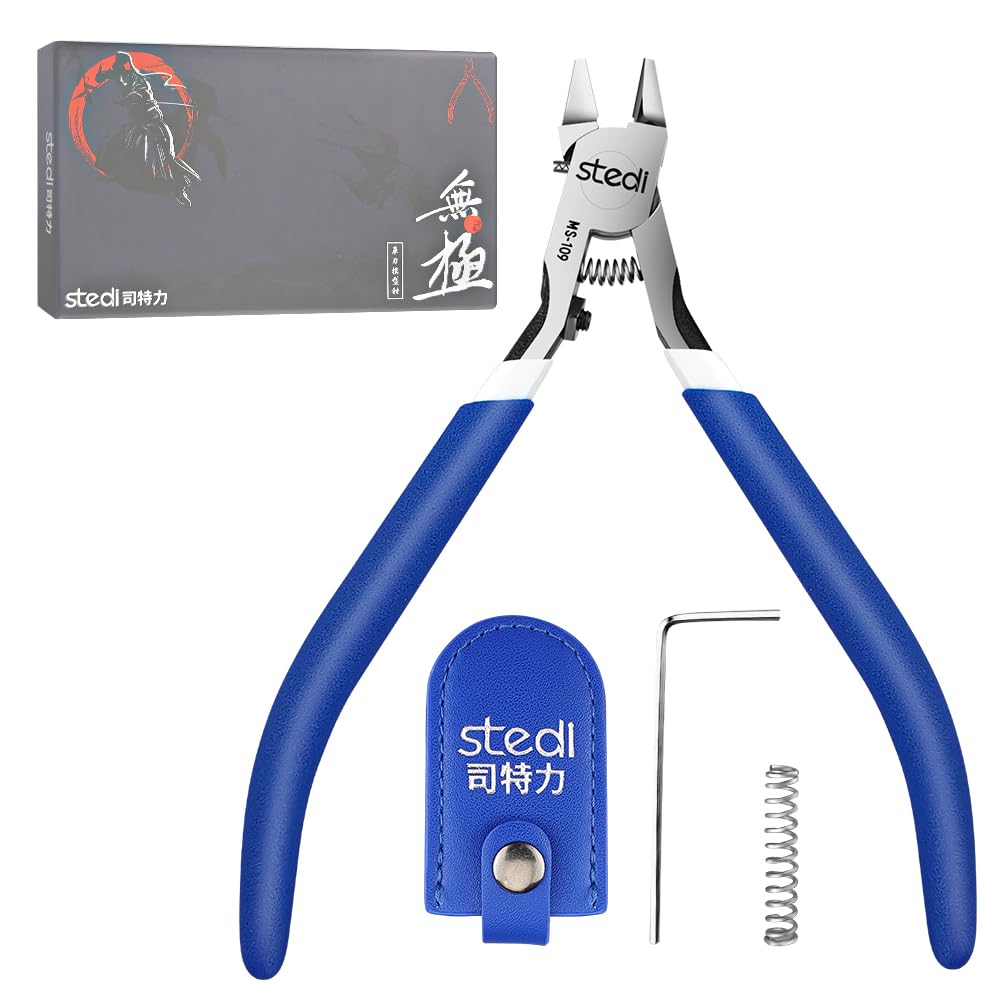 Photo 1 of stedi Ultimate Model Nippers,Ultra-thin Single-edge and Nippers Case,for Gundam Repairing Plastic Model and Fixing, 5-Inch for Gunpla Model,Sprue Cutter for Plastic Model Building