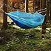 Camping Hammock, Rusee Mosquito Net Outdoor Hammock Travel Bed Lightweight Parachute Fabric Double Hammock for Indoor, Camping, Hiking, Backpacking, Backyard