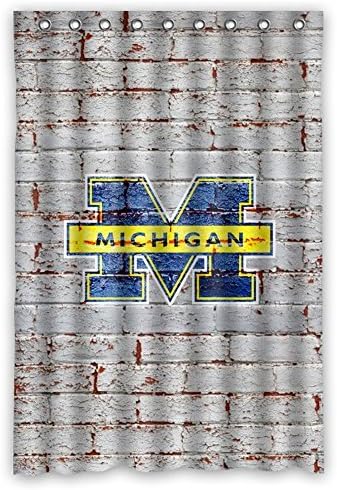 Dancing Youth Custom Ncaa Michigan Wolverines Waterproof Polyester Shower Curtain 48 X 72