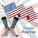 SUTTOS Men's Novelty American Flag Dress Socks, Patriotic Freedom USA Star Pattern Mid Calf Crew Socks 2 Pairs Pack