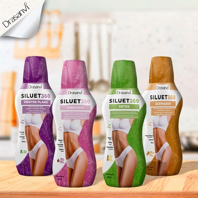 Detox Siluet 360 Drasanvi Control de Peso en 600ml Liquido de Uso Diario