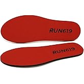 Run 619 Zero Drop Shoe Insoles, Traditional Shape, Foot Forming, Regular Width - 6mm Thickness, Firm, Flat Shoe Inserts - Men's 12-12.5