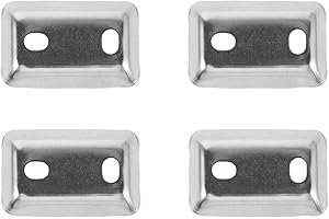 OUNONA 4pcs Towel Bar Base Pad Mounting Bracket Replacement Hardware Kit for Bathroom Towel Rack Secure