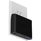 iHome 32W AC Pro Multi Port USB Wall Charger Block - Charging Station for Multiple Devices with 3 Ports (1 USB-C, 2 USB-A) - Fast Charging, Universal Compatibility (Black)