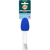 Scotch-Brite Zero Scratch Dishwand, 1 Wand | Dishwasher-Safe Scrub Wand with Built-in Scraper, Gentle Scrubbing Power, Stands Upright