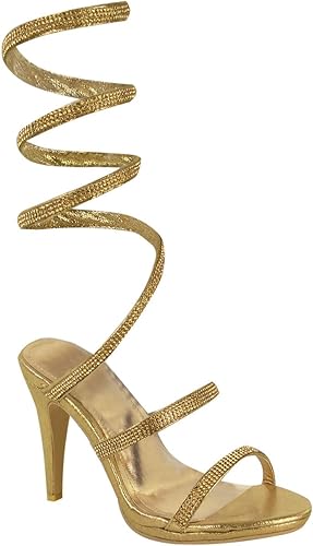 diamante spiral heels