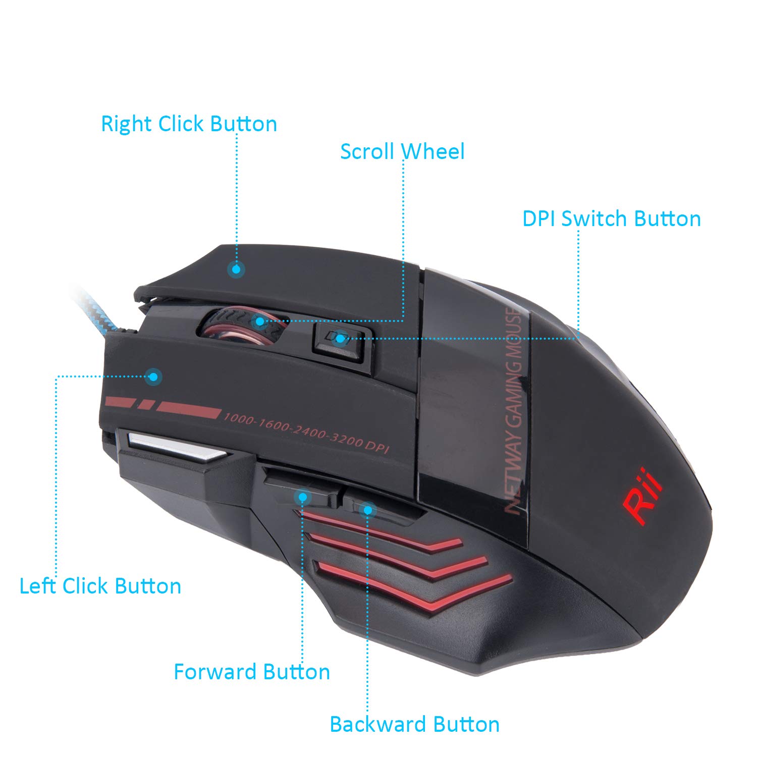 Rm600 Gaming Mice Rii Professional 7colors Led Optical 30 Dpi Button Usb Wired Gaming Mouse Mice For Gamer Adjustable Dpi 30dpi 2400 Dpi 1600 Dpi 1000 Dpi For Pro Gamer Computer Laptop Accessories Computers Rm600 Gaming Mice Rii Professional 7colors Led Optical 30 Dpi Button Usb Wired Gaming Mouse Mice For Gamer Adjustable Dpi 30dpi 2400 Dpi 1600 Dpi 1000 Dpi For Pro Gamer Computer Laptop Accessories Computers
