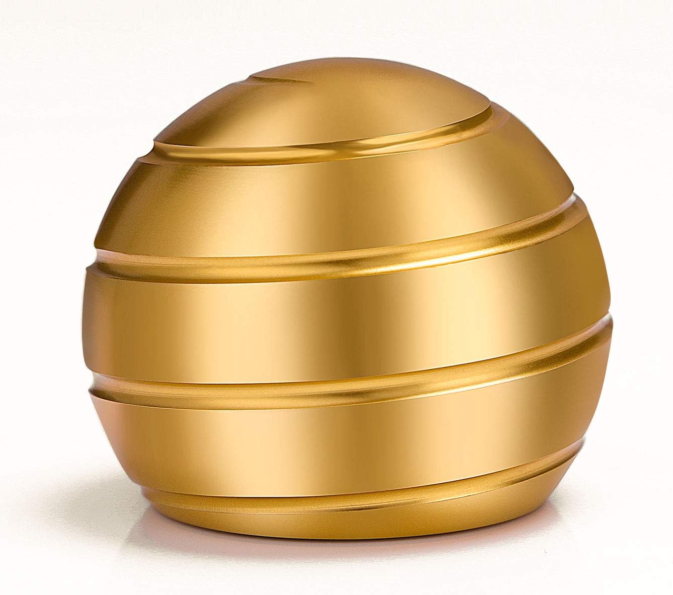 VEFINDOR Fidget Toys for Adults Stress Relief, Desk Toys for Office Conversation Piece, Kinetic Optical Illusion Balls (Gold)