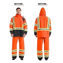 SKSAFETY Hi Vis Reflective Rain suits for Men