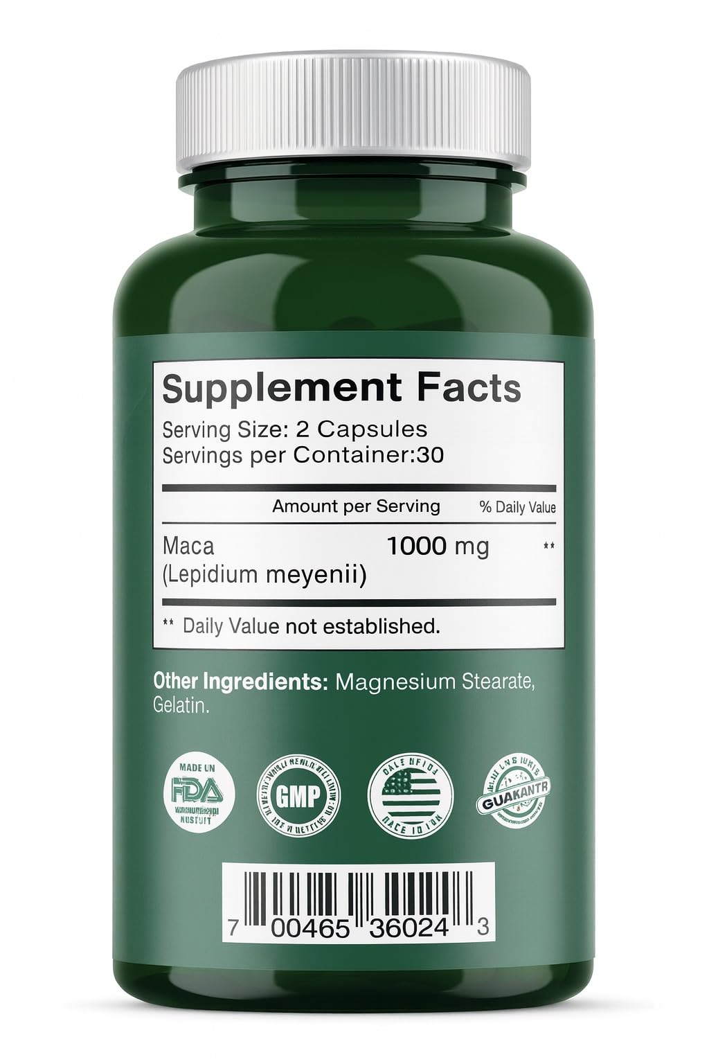 Maca Capsules Original Pill Shape Buttocks Bigger Butt Booty Shaper Super Macaxl Get a Bigger Booty 60 Capsules