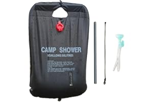 Narui Seven Instant Temp Display Portable Outdoor Solar Shower Bag - Large Capacity, PVC Waterproof Material, Foldable Design, Easy Installation, Outdoor Bathing Essential