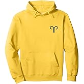 Zodiac Sign Aries (Vintage Black) Aries Pullover Hoodie
