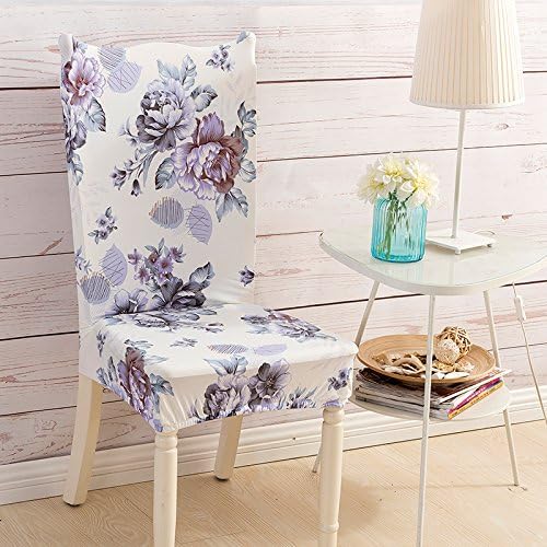 Knowish Chair Cover, Stylish Chair Cover, Stretch Dining Room Chair Slipcovers Home Decor Set (Style 6, 6 Chair)