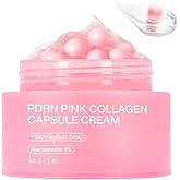 Jorceray PDRN Pink Collagen Capsule Cream – Salmon PDRN - Dual Texture Barrier Repair Moisturizer | Salmon DNA + 5% Niacinamide 2oz