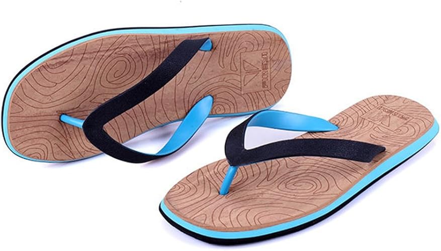 Amazon Xinxikeji ビーチサンダル トングサンダル メンズ おしゃれ 25 0 27 0cm Pvc 夏用靴 木目 ゴム 通気 滑り止め 耐磨 痛くない 疲れない 履きやすい 普段履き 海 海水浴 プール 白 レッド ブルー ビーチサンダル