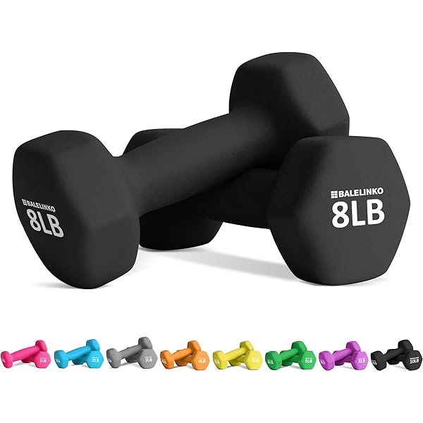 Pound Weights Set Of Neoprene Dumbbell Hand Weights, Anti-Slip