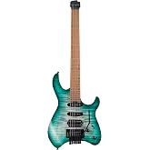 Cort SPACEG6TRSGLG Space G6TR Headless Electric Guitar Semi Gloss Lagoon | Includes gig bag