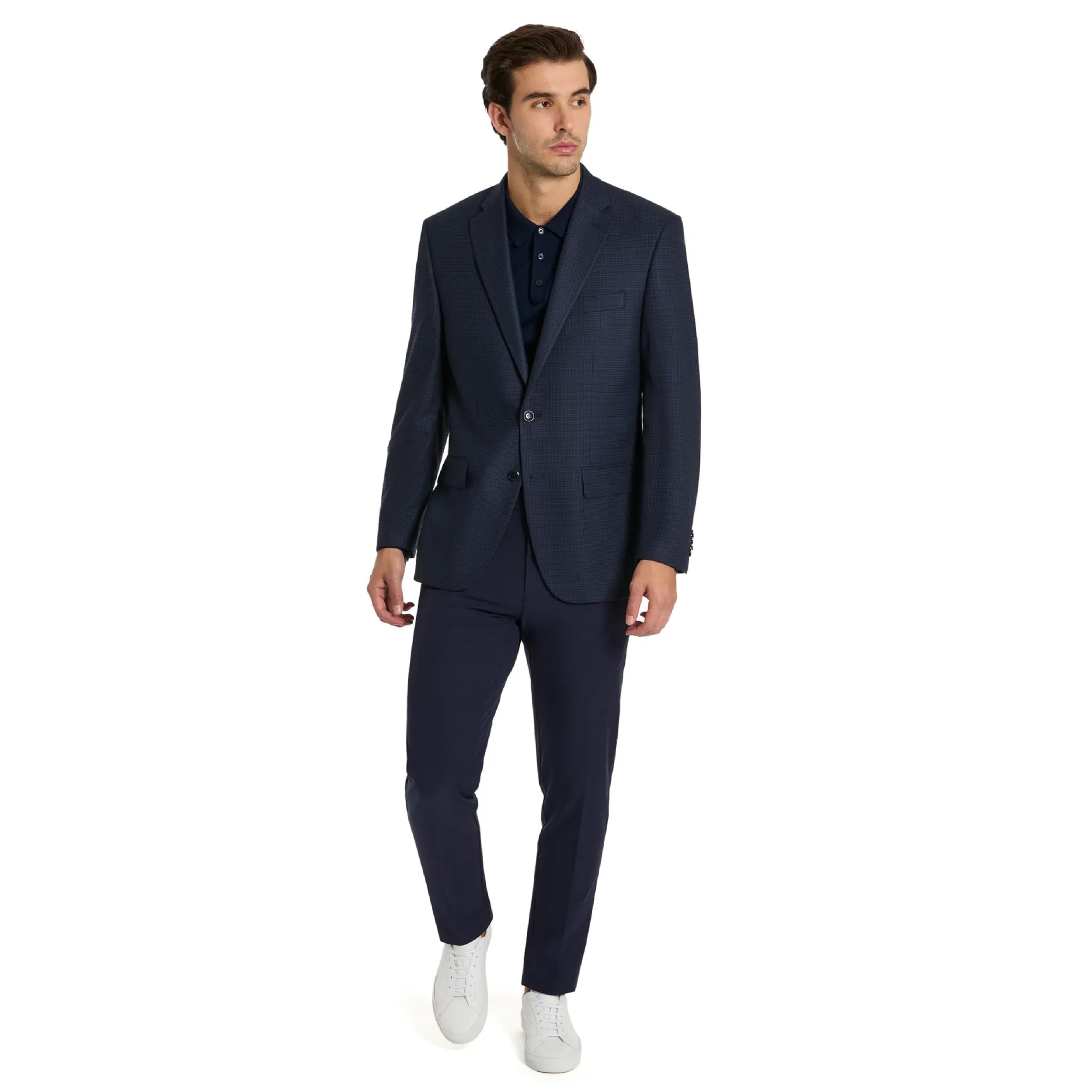 Photo 1 of Michael Kors Navy Check Classic Sport Coats|Navy, 50R