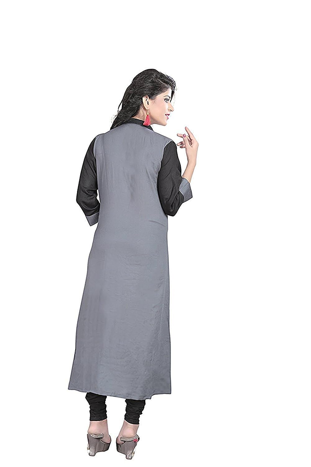 pramukh fashion women's cotton kurtis (1017.1002.skarp grey)_free size semi stich)