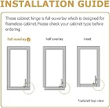 Furniware 10 Pcs 35mm Self Close Cabinet Hinge 110° Full Overlay Nickel view 6