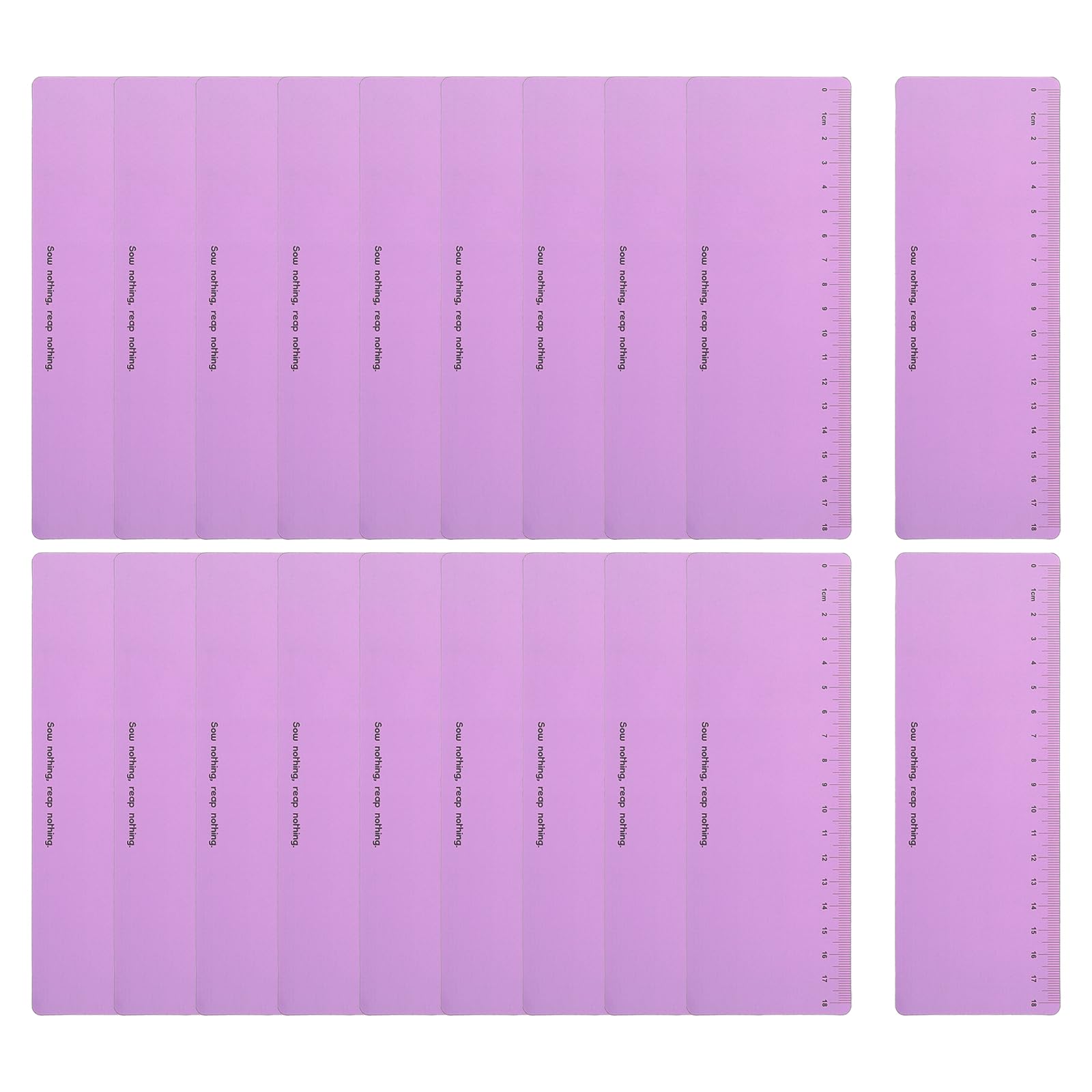 PATIKIL Guided Reading Strips, 20pcs Highlight Colored Overlay Bookmark Reading Tracking Ruler Teacher Teaching Supplies for Classroom, Purple