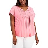 Tommy Hilfiger Womens Ditsy Floral Peasant Blouse