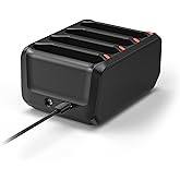 Battery Charger for Zebra Symbol TC70 TC72 TC75 TC77 TC700h TC700k TC720l TC75x TC75EK TC75AH TC75GK TC700H TC700K TC77HL, 4-Slot Charging Cradle Charging Accessories for Scanner