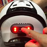 TOTMOX LED Helmet Light,Rechargeable Motorcycle Bicycle Front and Rear Headlight,Safty Warning Night Lamp for Cycling Bag Bike