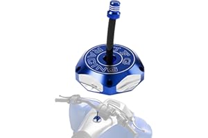 JFG RACING ATV Gas Cap,CNC Fuel Tank Billet Cover for YFZ 450,YFZ450R,Banshee 350 200,Raptor 660 350 250 125,Warrior 350 450,Kodiak 400,Grizzly 660 450 400 350,Bruin 350 250-Blue