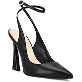 Reoplty Womens Closed Toe Ankle Strap Heels Pointed Toe Pumps Shoes Slingback High Heel Wedding Dress Shoes