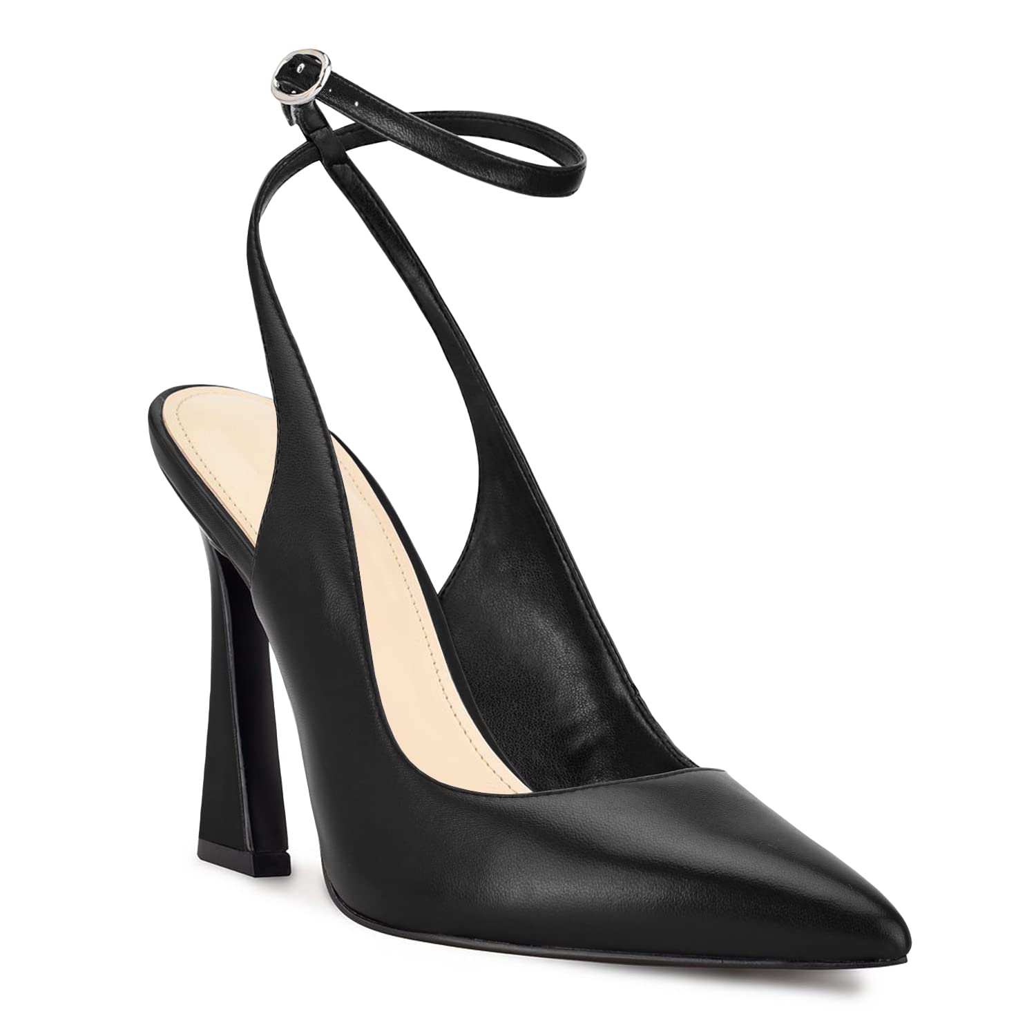 Photo 1 of Reoplty Womens Closed Toe Ankle Strap Heels Pointed Toe Pumps Shoes Slingback High Heel Wedding Dress ShoesSIZE 9