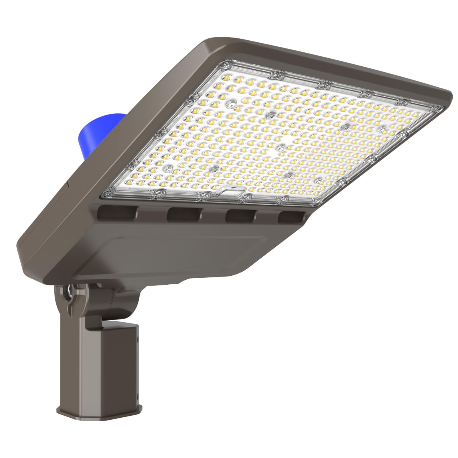 JC-LGL 150W LED Shoebox Parking Lot Light - 21,000LM, 5000K, Dusk To Dawn, IP65 Waterproof With Arm Mount