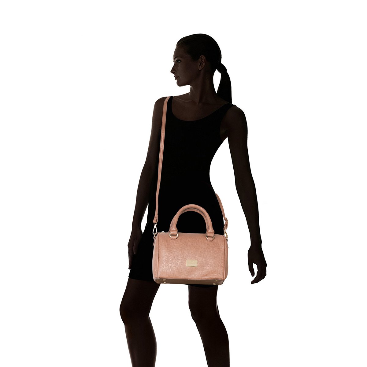 caprese zhilene women's satchel (pastel brown) ()