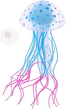 Amazon Co Jp 水族館の装飾 水族館の蛍光クラゲの水槽の装飾の本格的なシミュレーションのトランペット金魚の装飾ブルー スポーツ アウトドア