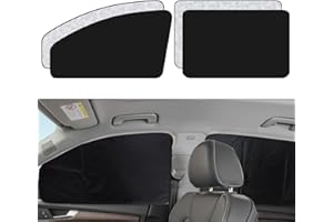 XCBYT Car Window Shades, 4 Pack Car Window Covers Car Curtains for Side Window 99% UV Glare Protection Car Privacy Curtains for Breastfeeding, Taking a nap, Changing Clothes