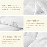 Good Nite Single Duvet 10.5 Tog White 135x200cm Corner Ties view 4