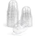 JOPY 30Pcs Clear Plant Nursery Pots Domes Transparent Seed Planting Pots Domes for Indoor Outdoor Garden