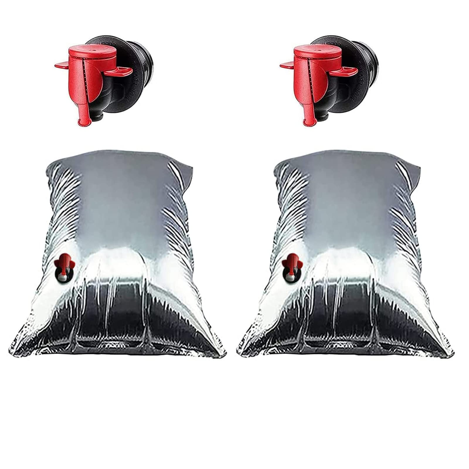 WANGCL 2 Pack Collapsible Water Containers 20L Collapsible Drinking Water Tank with Tap for Hiking Camping